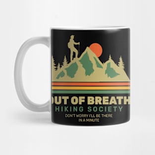 Out of breath hiking society - Retro Mug